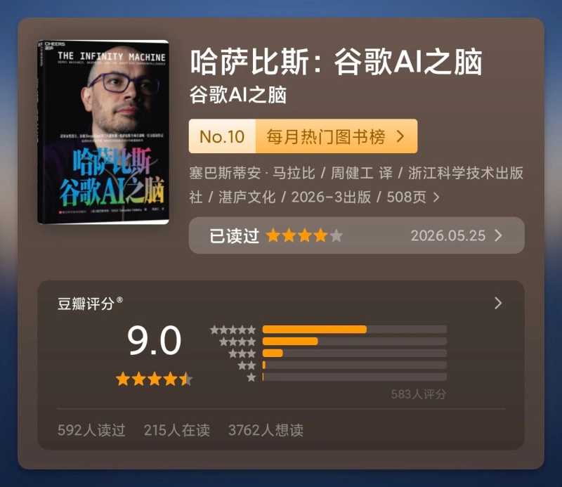 哈萨比斯:谷歌AI之脑